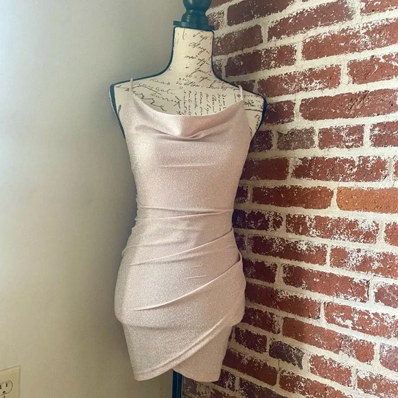 Luxe light pink sparkly dress - Picture 1 of 7